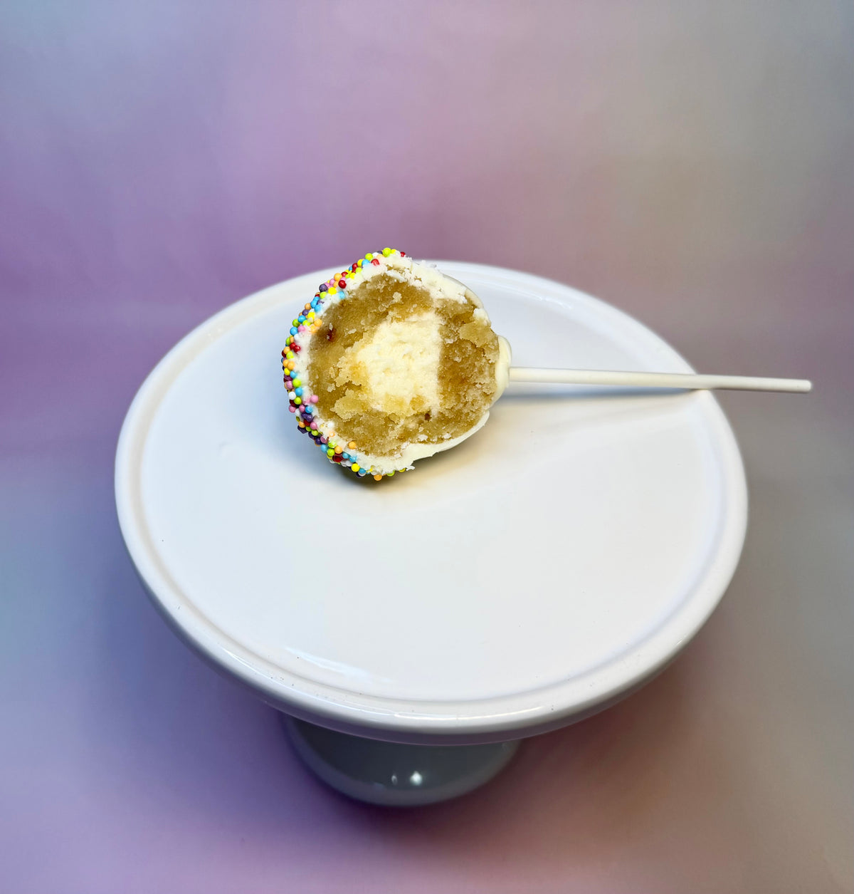 Dot Stuffed Cake Pop